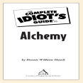 Idiot_s Guide to Alchemy